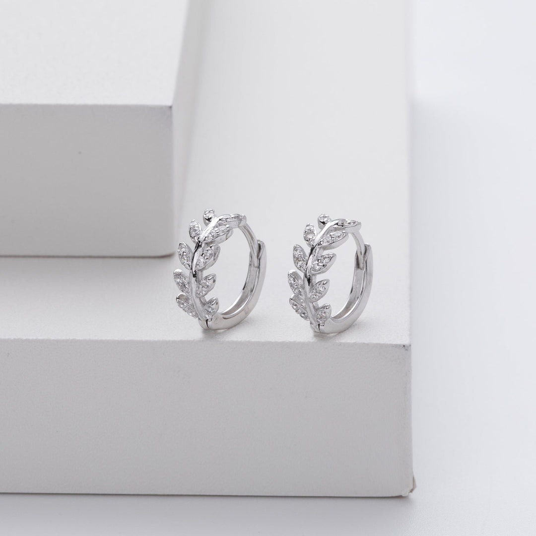 Elegant 5A Zirconia Silver Earrings