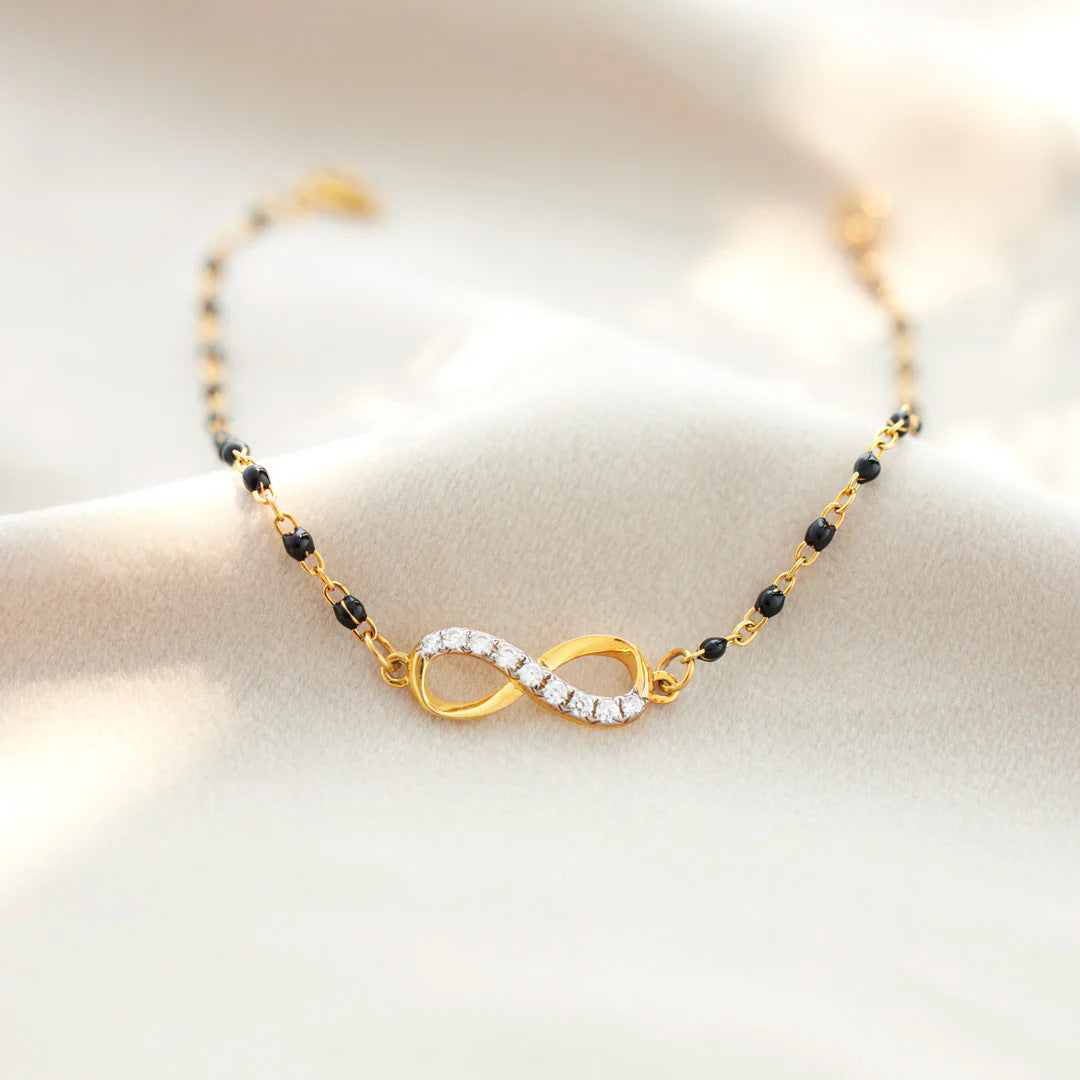 Infinite Diamond Gold Plated Bracelet