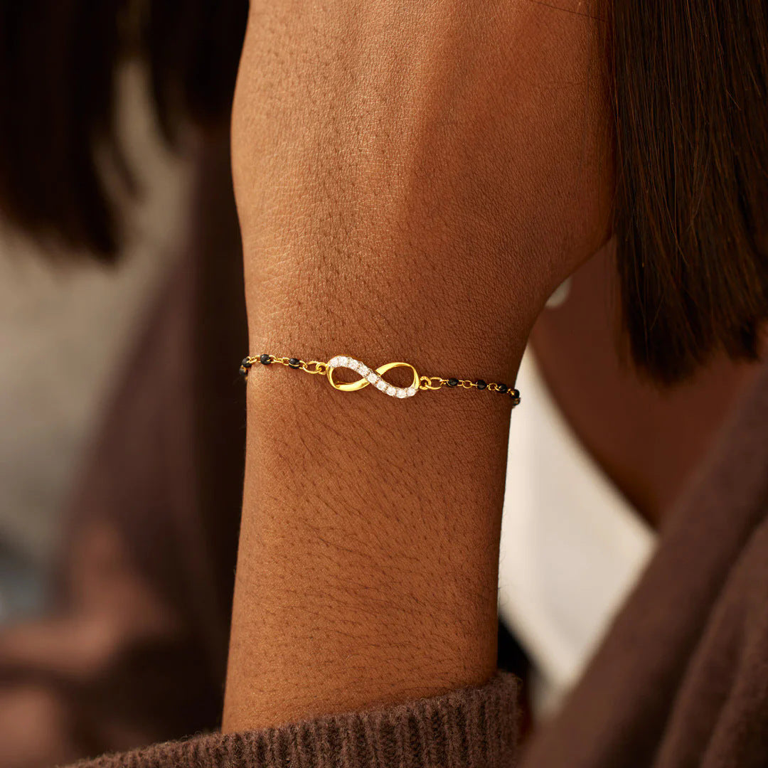 Infinite Diamond Gold Plated Bracelet