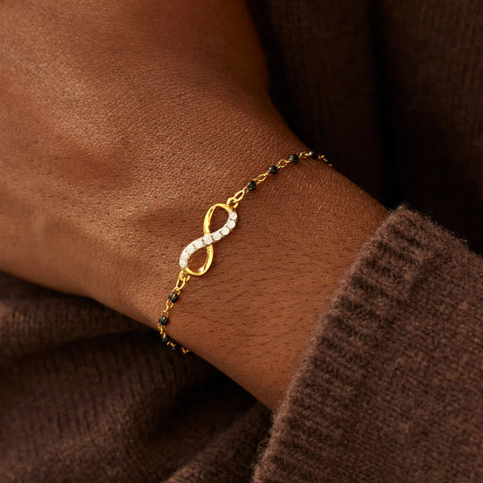 Infinite Diamond Gold Plated Bracelet